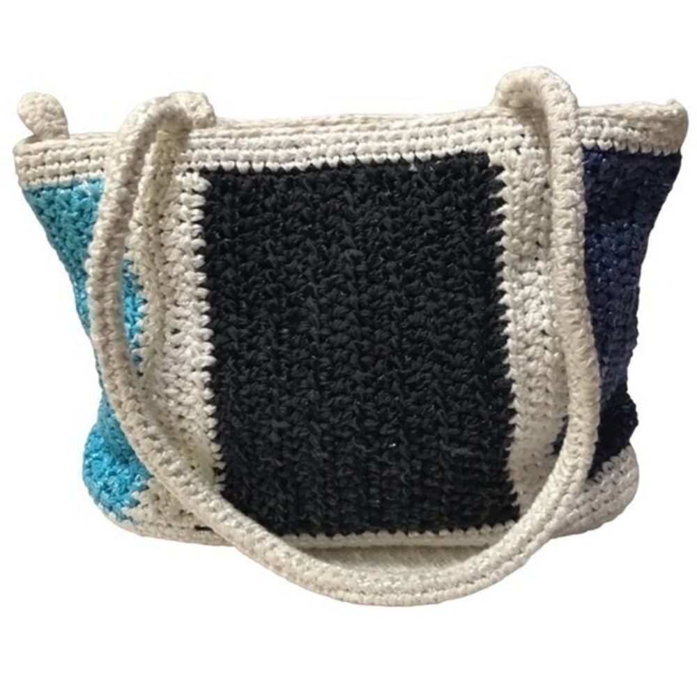 Liz Claiborne Blue,Black&White beach bag for women
